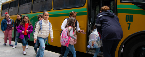 Transporte seguro para educación, transporte de estudiantes