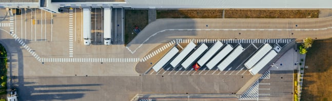 Logistics truck parking area